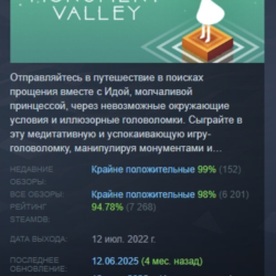 Monument Valley АВТОДОСТАВКА STEAM GLOBAL МГНОВЕННО ЛИЦЕНЗИЯ