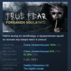 True Fear: Forsaken Souls Part 2 АВТОДОСТАВКА STEAM GLOBAL МГНОВЕННО ЛИЦЕНЗИЯ
