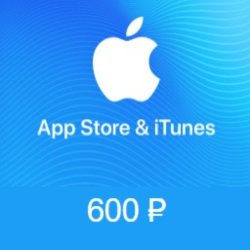 APPLE iTunes Russia  600 руб карта пополнения gift card
