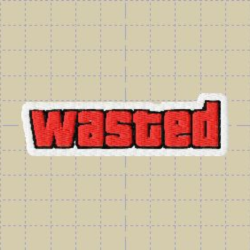 Дизайн машинной вышивки "Wasted"