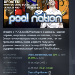 Pool Nation АВТОДОСТАВКА STEAM GLOBAL МГНОВЕННО ЛИЦЕНЗИЯ