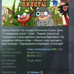 Pilot Brothers АВТОДОСТАВКА STEAM GLOBAL МГНОВЕННО ЛИЦЕНЗИЯ