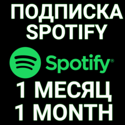 ПОДПИСКА SPOTIFY PREMIUM 1 МЕСЯЦ.  ИНДИВИДУАЛЬНАЯ!