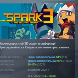 Spark the Electric Jester 3 АВТОДОСТАВКА STEAM GLOBAL МГНОВЕННО ЛИЦЕНЗИЯ