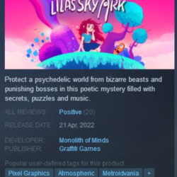 lila s sky ark steam key global