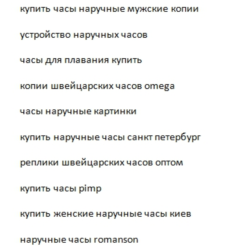 Ключевики на тему "ЧАСЫ" 6500 слов
