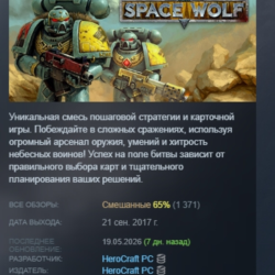 Warhammer 40,000: Space Wolf STEAM KEY GLOBAL РОССИЯ