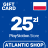 Карта Пополнения PSN 25 Злотых (PLN) Польша