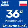 Карта Пополнения PSN 36 Злотых (PLN) Польша