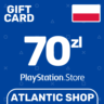 Карта Пополнения PSN 70 Злотых (PLN) Польша