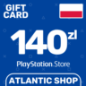 Карта Пополнения PSN 140 Злотых (PLN) Польша