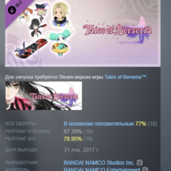 Tales of Berseria™ - Attachment Set DLC АВТОДОСТАВКА STEAM РОССИЯ