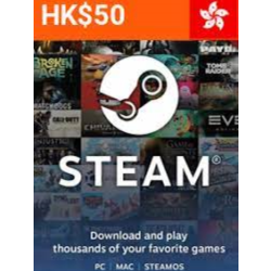 STEAM WALLET GIFT CARD HKD 50   6.35 $