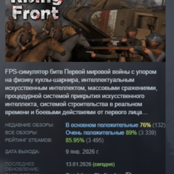 Rising Front АВТОДОСТАВКА STEAM GLOBAL МГНОВЕННО ЛИЦЕНЗИЯ
