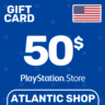 Карта Пополнения PSN 50$ (USD) США
