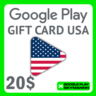 Google Play Gift Card 20$ USD USA     АВТО ВЫДАЧА 24/7
