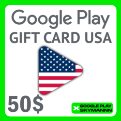 Google Play Gift Card 50$ USD USA     АВТО ВЫДАЧА 24/7