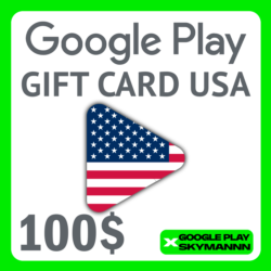 Google Play Gift Card 100$ USD USA    АВТО ВЫДАЧА 24/7