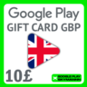 Google Play Gift Card 10 GBP UK United Kingdom АВТО