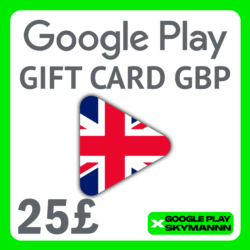 Google Play Gift Card 25 GBP UK United Kingdom АВТО