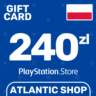Карта Пополнения PSN 240 Злотых (PLN) Польша