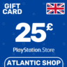 Карта Пополнения PSN 25 Фунтов (GBP) Великобритания