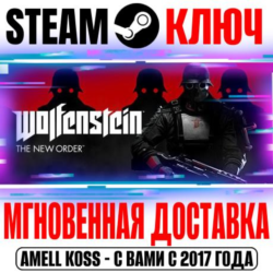 Wolfenstein: The New Order Steam Ключ РФ Мир  Бонус