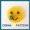 Схема для бисера: Смайл со слезой