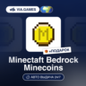 Minecraft Bedrock Пополнение Minecoins (Global Ключ) РФ-СНГ-МИР   ПОДАРОК
