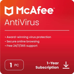 mcafee antivirus 2023 1 year 1 pc global key