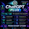 АВТО 24/7 | CHATGPT PLUS | CODEX | 3-30 ДНЕЙ | НОВЫЙ ЛИЧНЫЙ АККАУНТ | ПРОДЛЕНИЕ