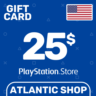 Карта Пополнения PSN 25$ (USD) США