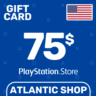 Карта Пополнения PSN 75$ (USD) США