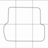 AUDI A4 2000-2008 Лекала автоковриков, векторные
