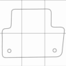 AUDI A4 2015 Лекала автоковриков, векторные
