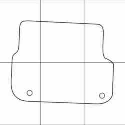 AUDI A6 2004-2011 Лекала автоковриков, векторные
