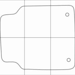AUDI A8 2010-- Лекала автоковриков, вектор
