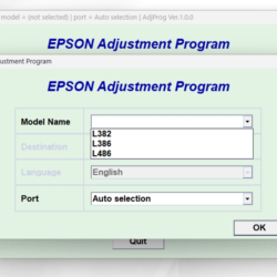 EPSON Adjustment Program Reset L382-L386-L486