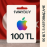 ТУРЦИЯ  APPLE iTunes AppStore 100 TL  Подарочная карта