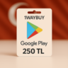 ТУРЦИЯ🪁ГУГЛ ПЛЕЙ 250 TL🪁Подарочная карта код оплаты
