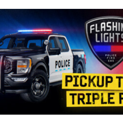 Flashing Lights Pickup Truck Triple Pack Police Fire EM АВТОДОСТАВКА STEAM GLOBAL МГН
