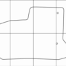 CITROEN С3 PICASSO 2008-- Лекала автоковриков, вектор