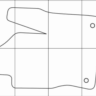 FORD FOCUS III 2011-- Лекала автоковриков, вектор