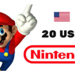 💲✅20 USD Nintendo Eshop ✅ Карта оплаты