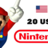 20 USD Nintendo Eshop   Карта оплаты