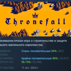 Thronefall АВТОДОСТАВКА STEAM GLOBAL МГНОВЕННО ЛИЦЕНЗИЯ