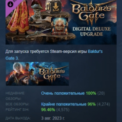 Baldur's Gate 3 Digital Deluxe Edition DLC АВТОДОСТАВКА STEAM РОССИЯ ЛИЦЕНЗИЯ