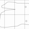 FORD Kuga 2012-- Лекала автоковриков, вектор