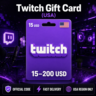 Twitch Gift Card (США) 15–200 USD | Код пополнения