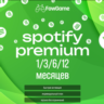 SPOTIFY PREMIUM  1/3/6/12